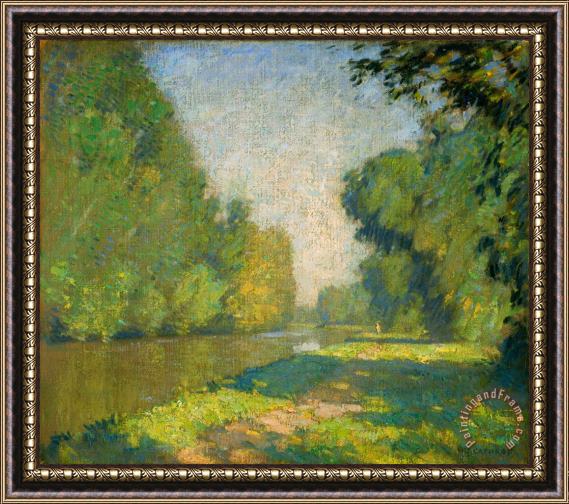 William L. Lathrop The Tow Path Framed Painting