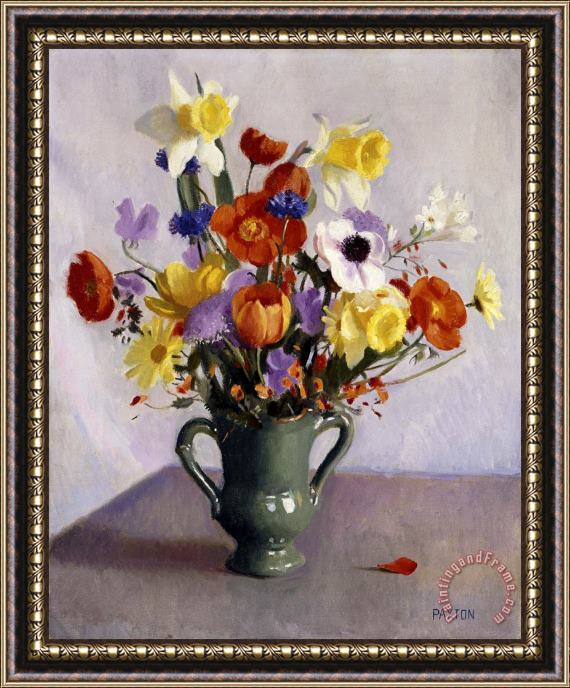 William McGregor Paxton Spring Bouquet Framed Painting