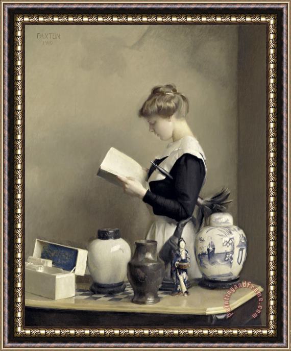 William McGregor Paxton The House Maid Framed Painting