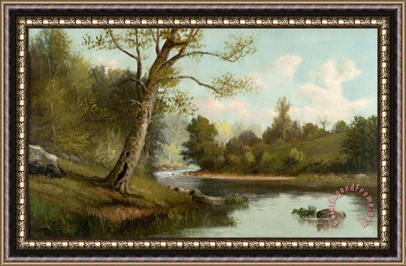 William McKendree Snyder White River Near Seymour Framed Painting