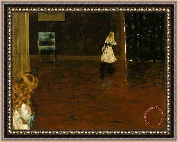 William Merritt Chase Hide And Seek Framed Painting