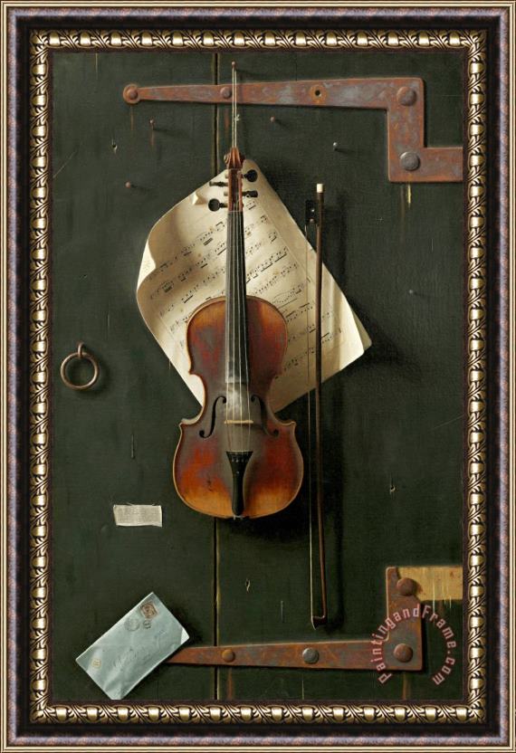 William Michael Harnett The Old Violin Framed Print