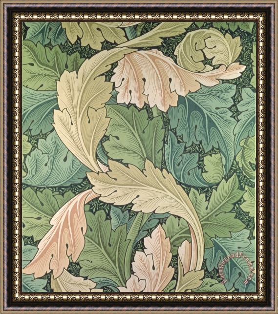 William Morris Acanthus Wallpaper Design Framed Print