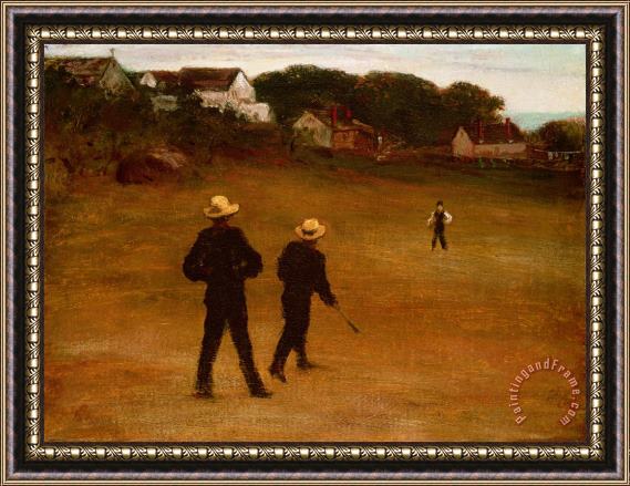 William Morris Hunt The Ball Players Framed Painting