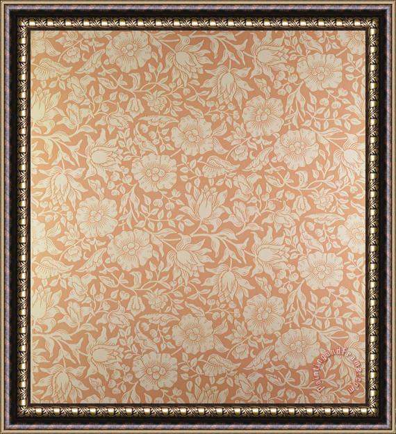 William Morris Mallow wallpaper design Framed Print