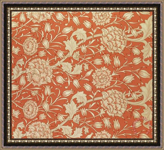 William Morris Tulip Wallpaper Design Framed Print