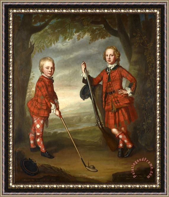 William Mosman Sir James Macdonald 1741 1765 And Sir Alexander Macdonald 1744 1810 Framed Print
