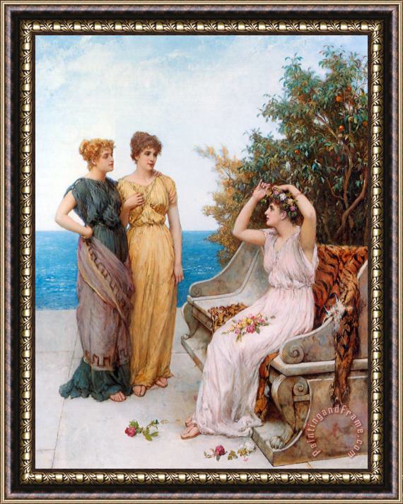 William Oliver In The Summertime of The Heart Framed Painting