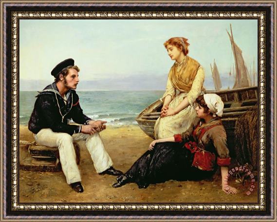 William Oliver Relating his Adventures Framed Painting