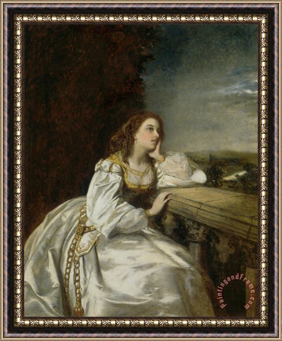 William Powell Frith Juliet, O That I Were a Glove Upon That Hand Framed Painting