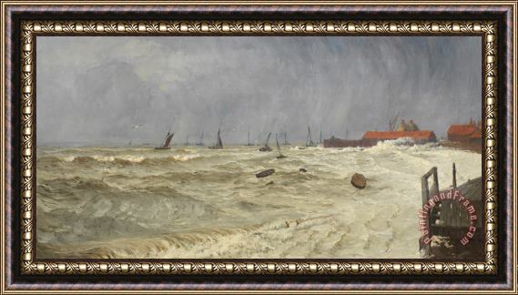 William Pye A Rough Day at Leigh Framed Painting