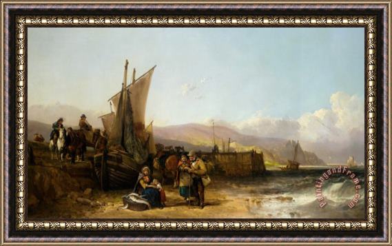 William Shayer, Snr Bargaining for The Catch Framed Painting