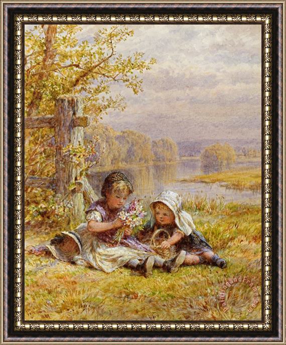 William Stephen Coleman A Posy For Mother Framed Painting
