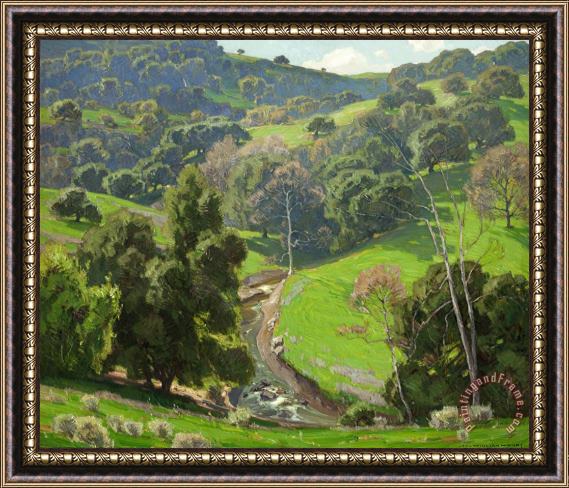 William Wendt The Mantle of Spring Framed Painting