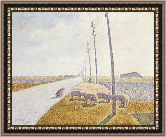 Willy Finch The Road to Nieuport Framed Print