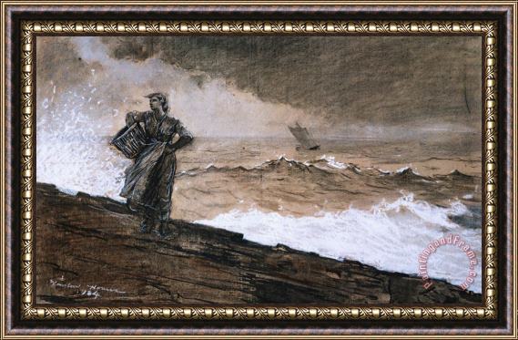 Winslow Homer At High Sea Framed Painting