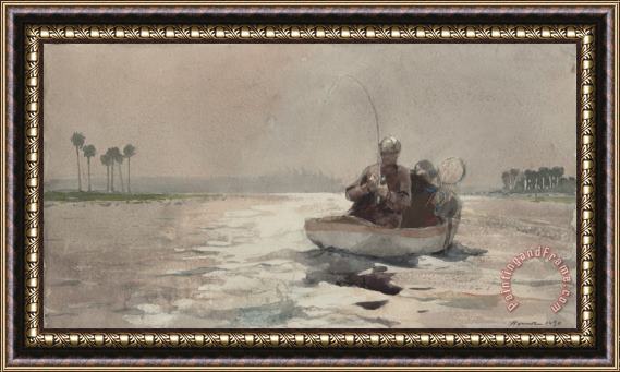 Winslow Homer Bass Fishing Florida Framed Painting