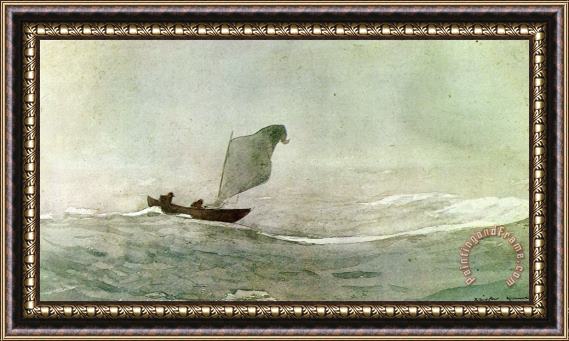 Winslow Homer Blown Away Framed Print