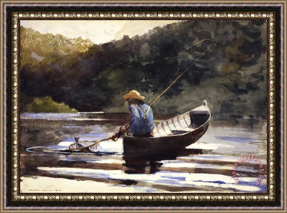 Winslow Homer Boy Fishing Framed Print
