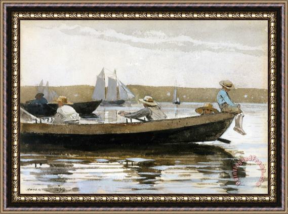 Winslow Homer Boys in a Dory Framed Painting