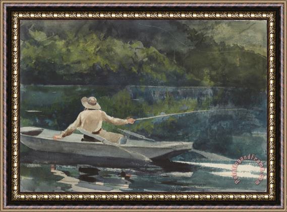 Winslow Homer Casting, Number Two Framed Painting