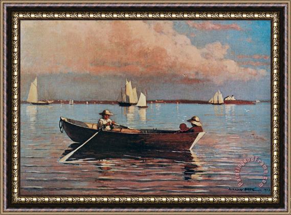 Winslow Homer Gloucester Harbour Framed Print