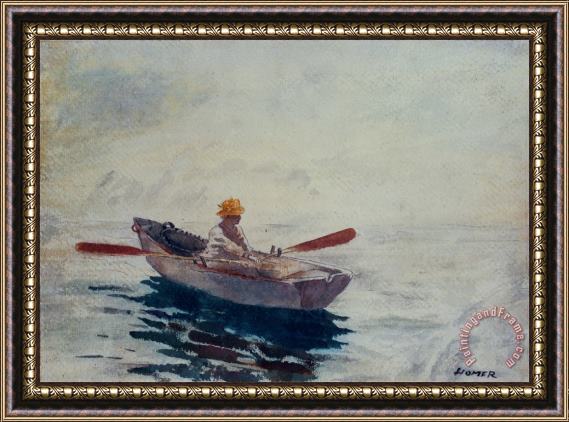 Winslow Homer In a Boat Framed Print