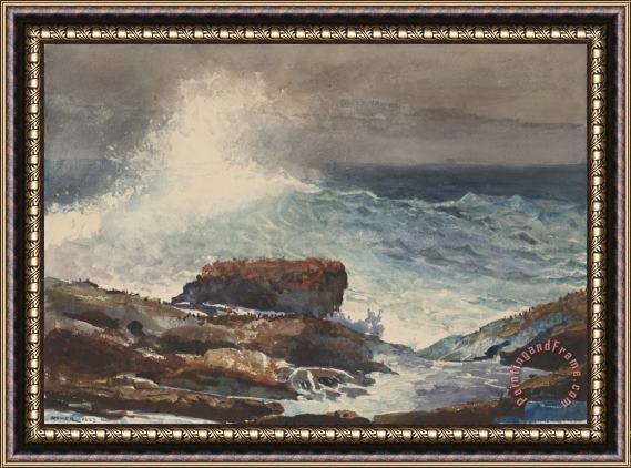 Winslow Homer Incoming Tide, Scarboro, Maine Framed Print