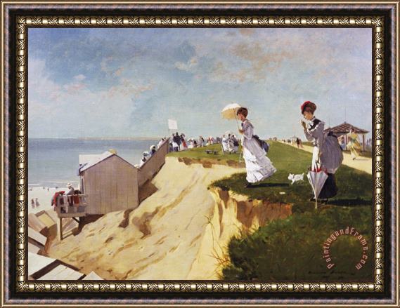Winslow Homer Long Branch, New Jersey Framed Print