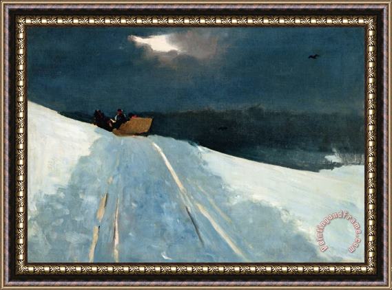 Winslow Homer Sleigh Ride Framed Print