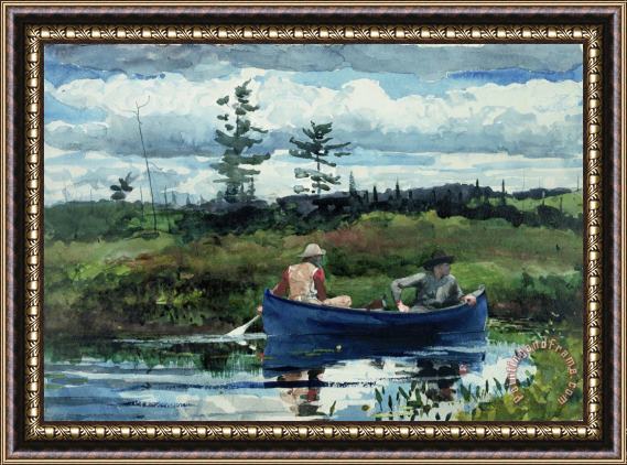 Winslow Homer The Blue Boat Framed Painting