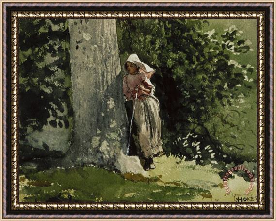 Winslow Homer Weary Framed Painting