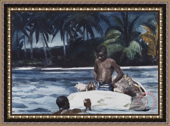Winslow Homer West Indian Divers Framed Print