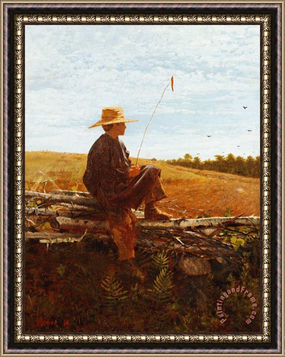 Wisnlow Homer On Guard Framed Painting
