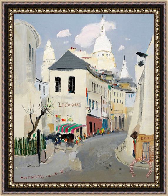 Wu Guanzhong Montmartre of Paris (v), 1989 Framed Painting