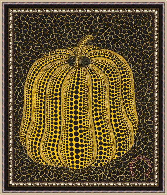 Yayoi Kusama Pumpkin, 1998 Framed Painting