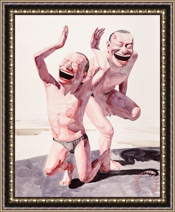 Yue Minjun Untitled (smile Ism No. 20), 2006 Framed Painting