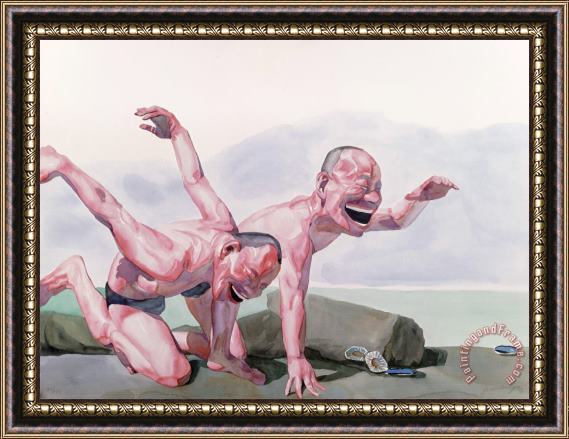 Yue Minjun Untitled (smile Ism No. 24), 2006 Framed Painting