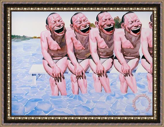 Yue Minjun Untitled (smile Ism No. 7), 2006 Framed Print
