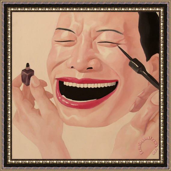 Yue Minjun Untitled 2, 1997 Framed Painting