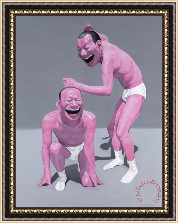 Yue Minjun Untitled, 2003 Framed Painting