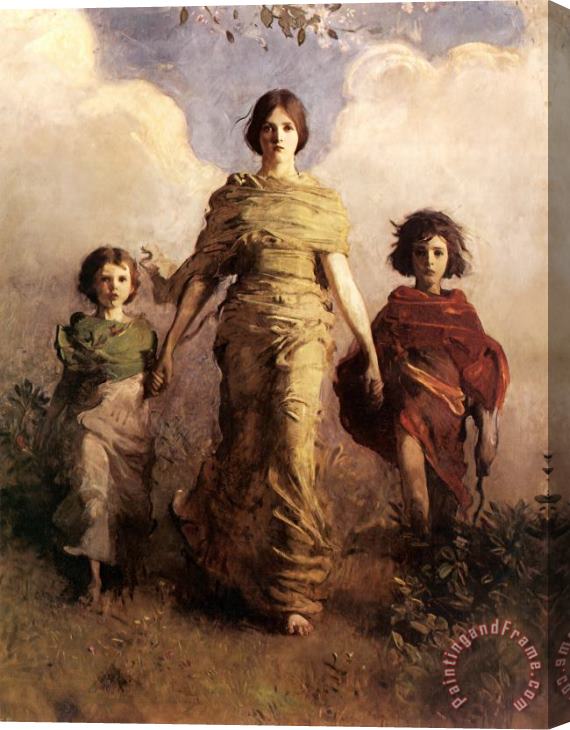 Abbott Handerson Thayer The Virgin Stretched Canvas Painting / Canvas Art