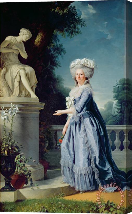 Adelaide Labille-Guiard Portrait of Marie-Louise Victoire de France Stretched Canvas Print / Canvas Art