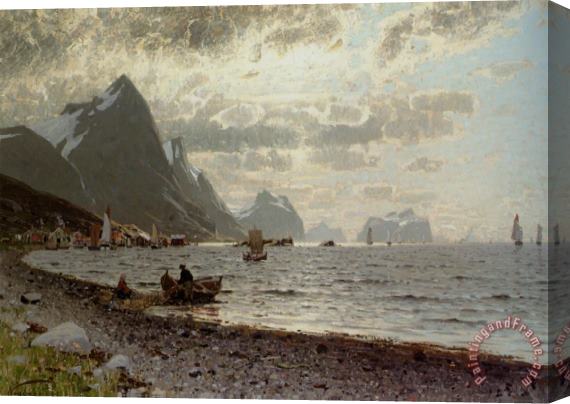 Adelsteen Normann A Norwegian Fjord Stretched Canvas Painting / Canvas Art