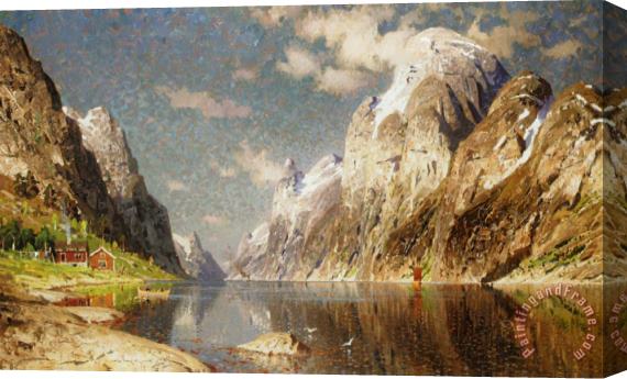 Adelsteen Normann Fjorden Stretched Canvas Print / Canvas Art