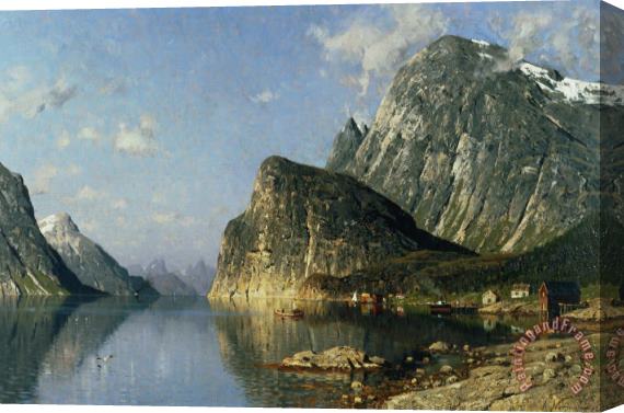 Adelsteen Normann Sogne Fjord Norway Stretched Canvas Painting / Canvas Art