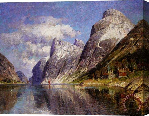 Adelsteen Normann Utsyn Mot En Vestlandsfjord Stretched Canvas Painting / Canvas Art