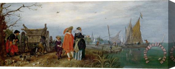 Adriaen Pietersz. van de Venne Autumn (conversation) Stretched Canvas Print / Canvas Art