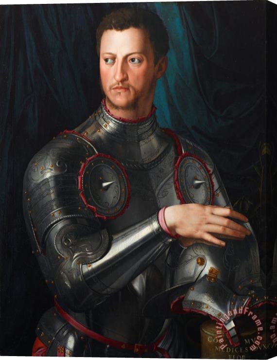 Agnolo Bronzino Cosimo I De' Medici in Armour Stretched Canvas Painting / Canvas Art