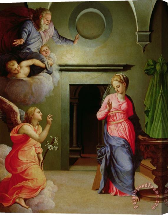 Agnolo Bronzino The Annunciation Stretched Canvas Painting / Canvas Art